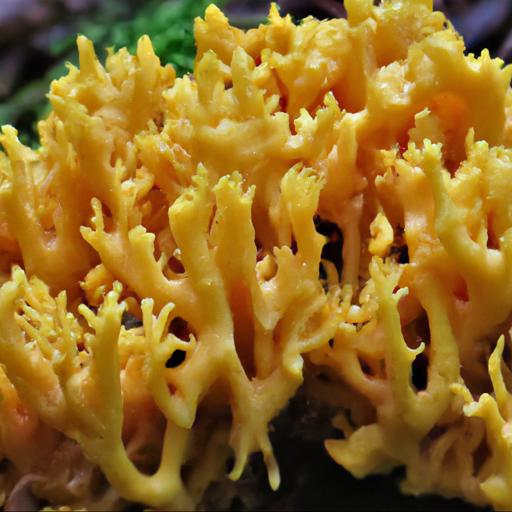 Wprowadzenie do grzyba koralówka żółta (ramaria flava)