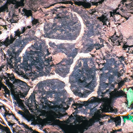 Proces wzrostu i rozwoju grzyba trufla zimowa tuber brumale